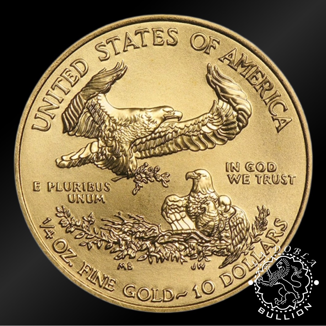 Moneda de Oro American Eagle 1 4 oz BU - EE.UU. - EMISIÓN PASADA - Anverso