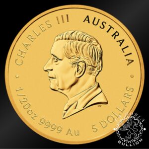 Moneda de Oro Serie Lunar III Caballo 1 20 oz BU - Australia - 2026 - Anverso