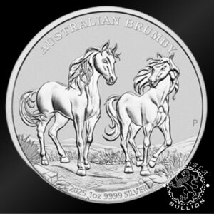 Moneda de Plata Australian Brumby 1 oz BU - Australia - 2025 - Reverso