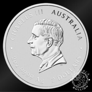 Moneda de Plata Serie Lunar III Caballo 2 oz BU - Australia - 2026 - Anverso