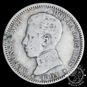1869 - 1905 - 1 Peseta de Plata - ESPAÑA - Anverso