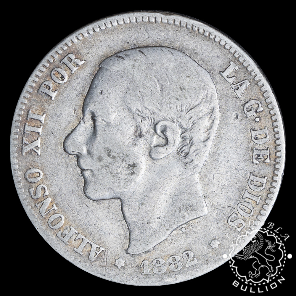 1869 - 1905 - 2 Pesetas de Plata - ESPAÑA - Anverso