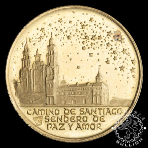 Medalla de Oro Camino de Santiago - 110 oz - España - 1971 - Recomprada - Reverso