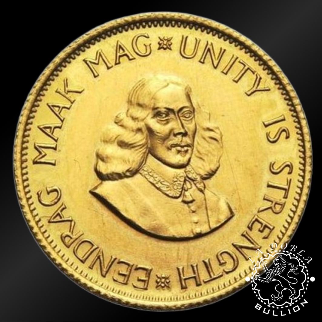 Moneda de Oro 2 Rand - Mejor Oferta - Sudáfrica - Año Aleatorio - Reverso