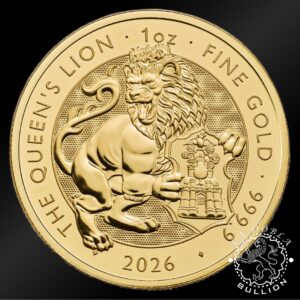 Moneda de Oro Tudor Beasts The Queen’s Lion 1 oz BU – Reino Unido – 2026