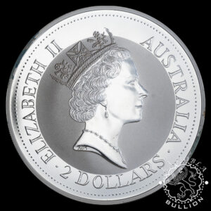 Moneda de Plata Kookaburra 2 oz BU - Australia - 1992 - Anverso