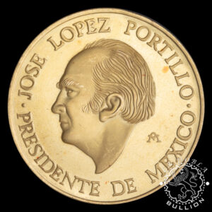 Medalla de Oro Visita Juan Carlos I a México - 1 oz - México - 1978 - Recomprada - Anverso