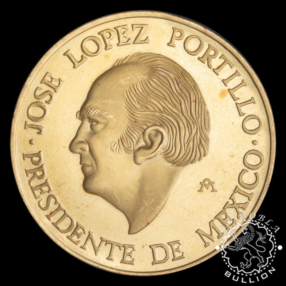Medalla de Oro Visita Juan Carlos I a México - 1 oz - México - 1978 - Recomprada - Anverso