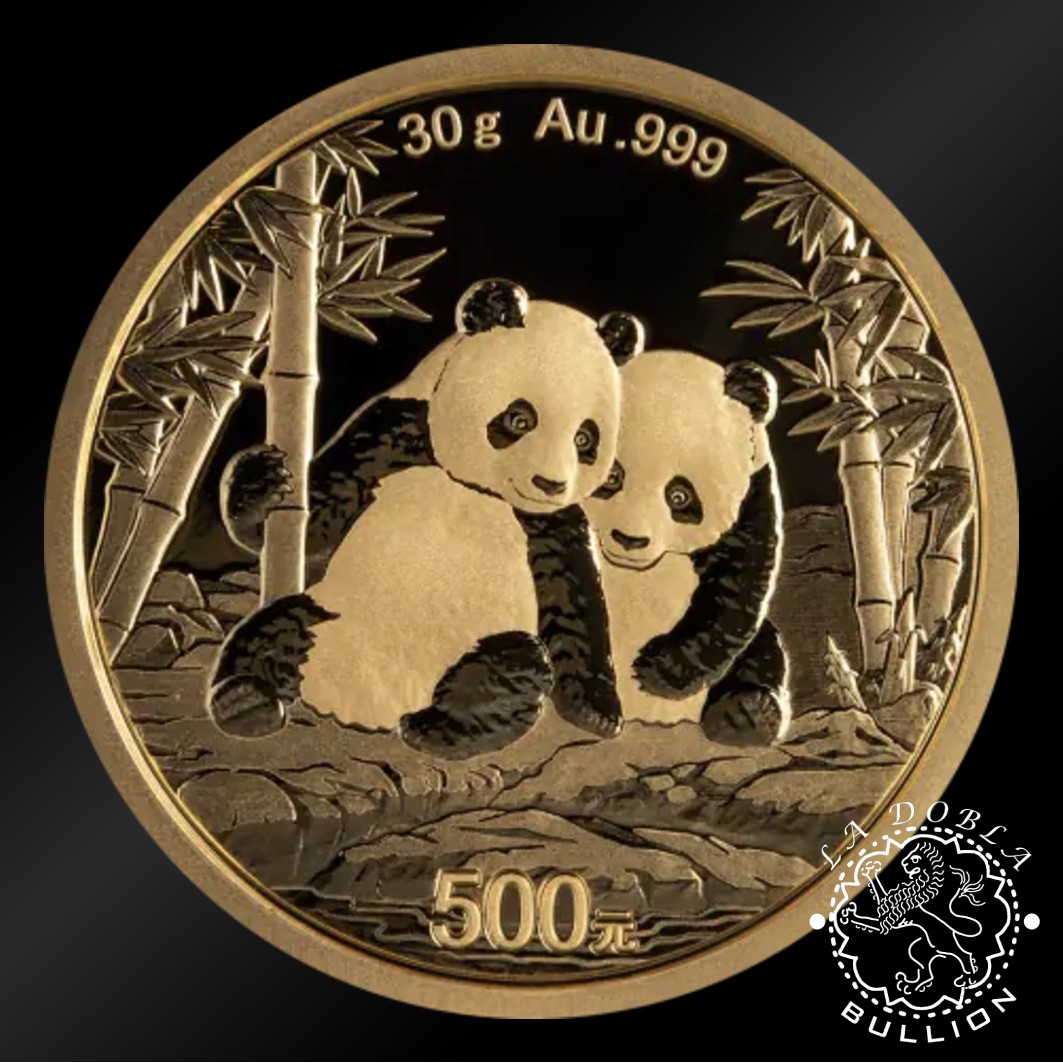 Moneda de Oro Panda 30 g - China - 2026 - Reverso