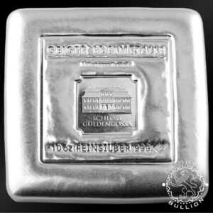 Lingote de Plata Fundida 10 oz - GEIGER - Anverso