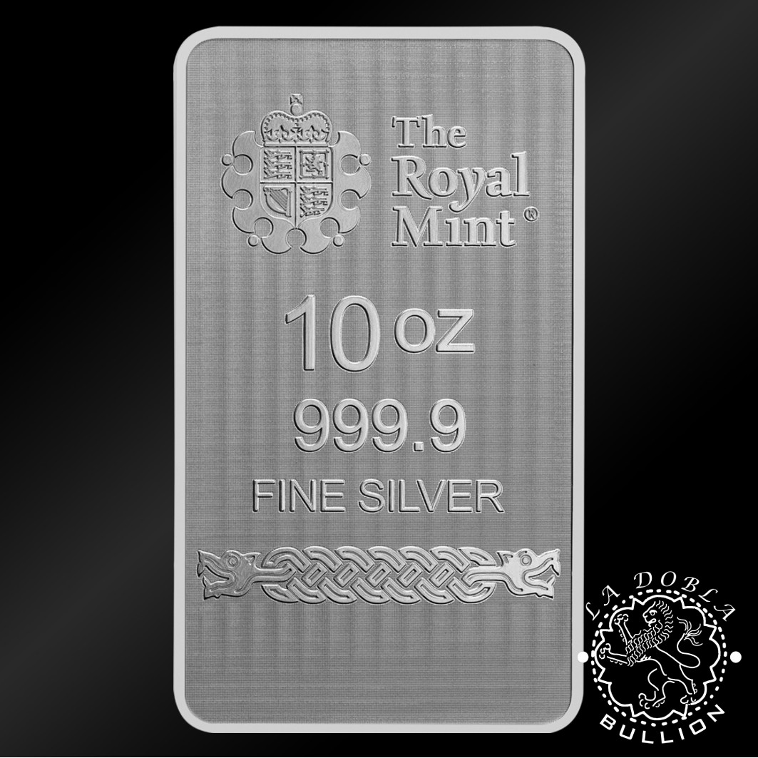 Lingote de Plata Norse Gods Loki 10 oz - Royal Mint & Germania Mint - Anverso