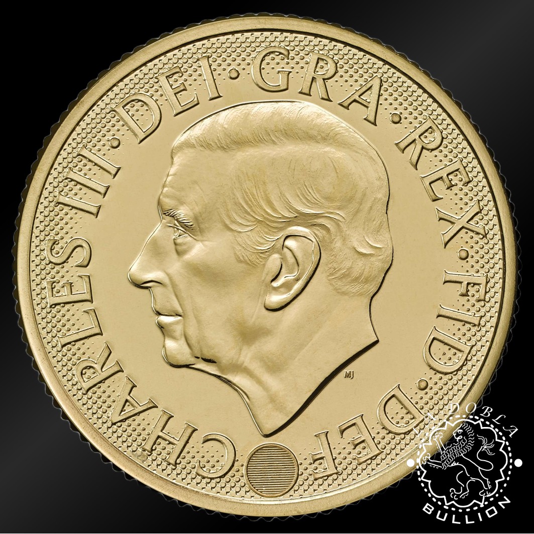 Moneda de Oro Medio Soberano Carlos III – Reino Unido – 2026 - Anverso 2