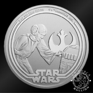 Moneda de Plata Star Wars Princesa Leia 1 oz BU - Niue - 2025 - Reverso