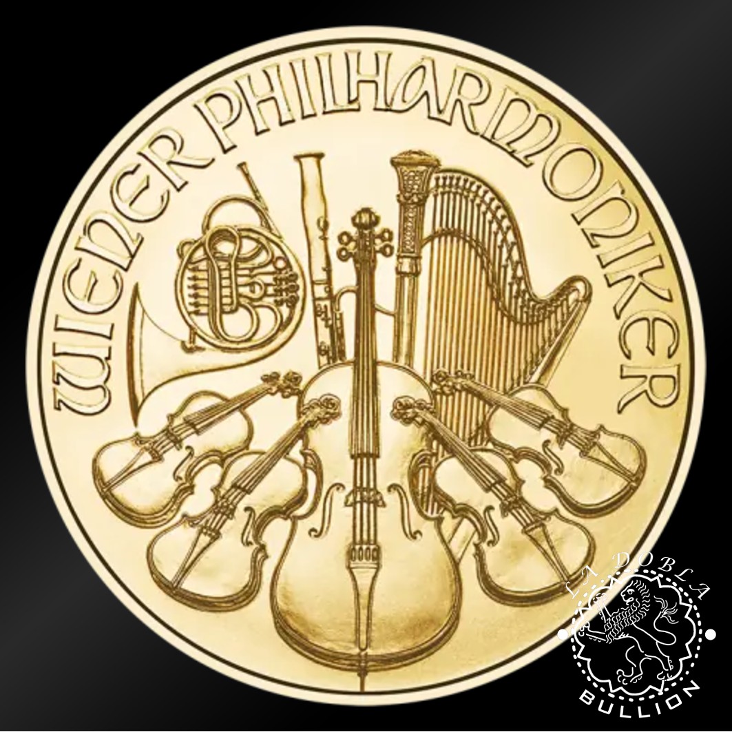 Moneda de Oro Filarmónica 1 4 oz BU - Austria - 2026 - Anverso