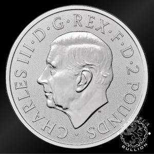 Moneda de Plata The Lion & The Eagle 1 Oz BU - Reino Unido - 2026 - Anverso