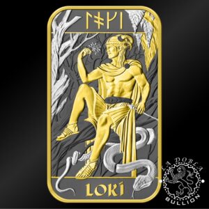 Lingote de Plata Norse Gods Special Edition Loki 1 oz - Royal Mint & Germania Mint - Reverso