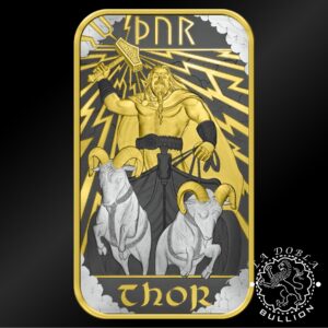 Lingote de Plata Norse Gods Special Edition Thor 1 oz - Royal Mint & Germania Mint - Reverso
