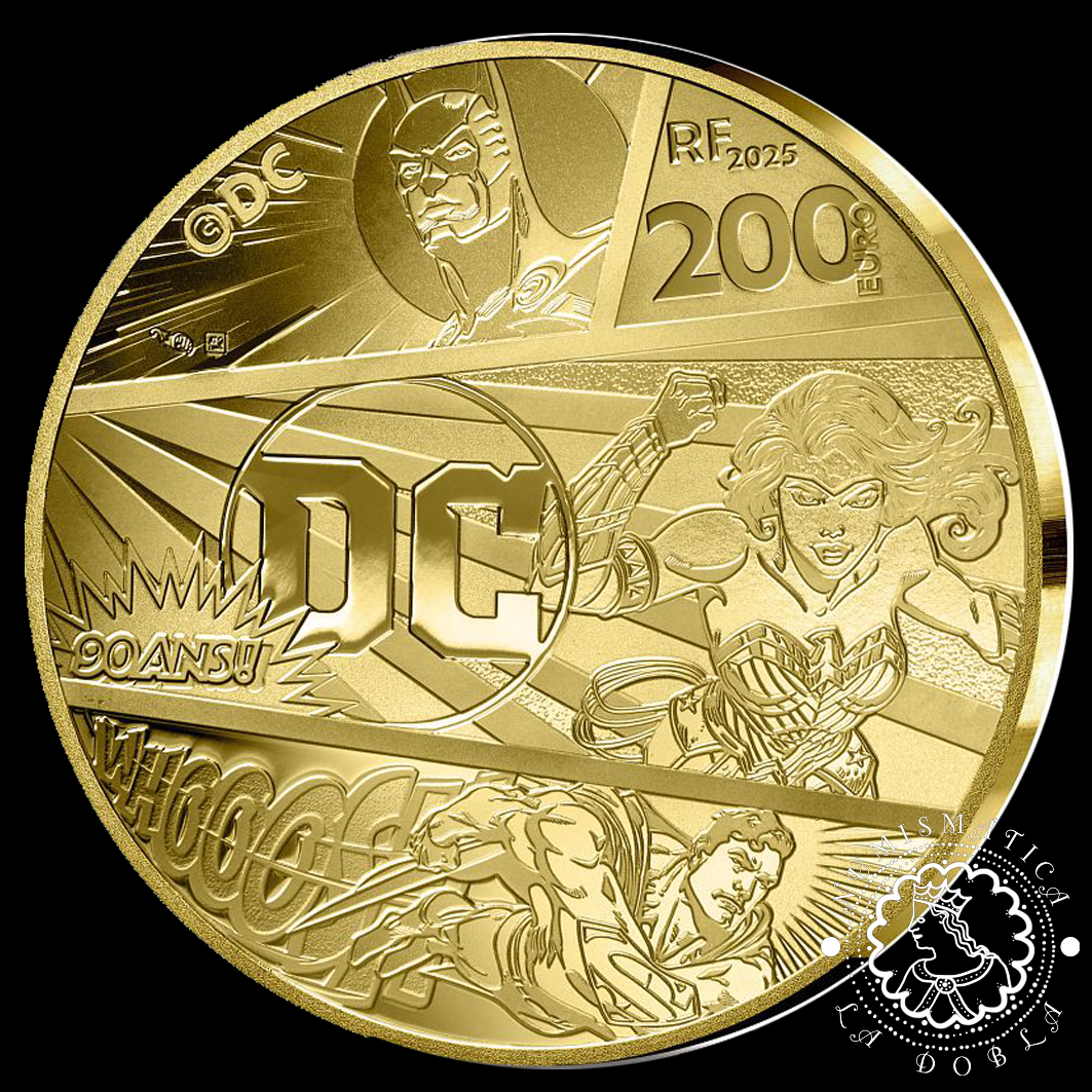 Moneda de oro DC Comics - 1 Oz PROOF – Francia - 2025 - Imagen 2