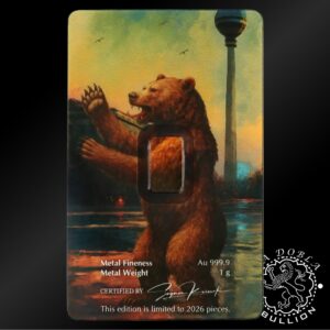 Lingote de Oro 1 g - World Money Fair 2026 - Germania Mint - Reverso