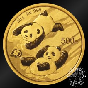 Moneda de Oro Panda 30g BU - China - EMISIÓN PASADA - Anverso