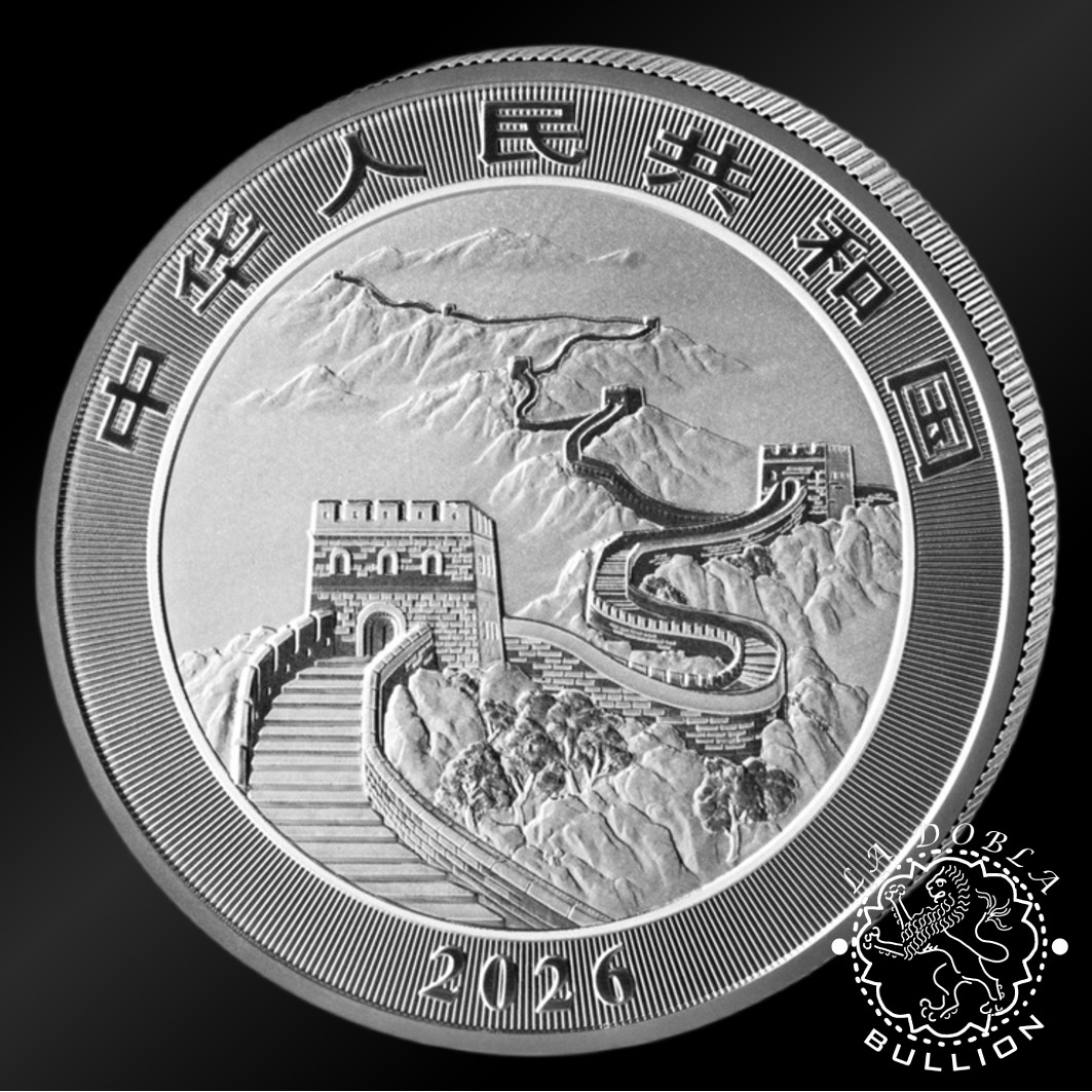 Moneda de Plata Dragón 1 oz BU - China - 2026 - Anverso