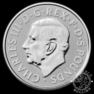 Moneda de Plata Tudor Beasts Royal Dragon 2 oz BU - Reino Unido - 2026 - Anverso