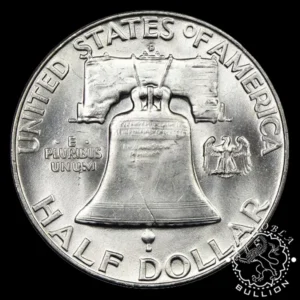 1948 - 1963 - 1/2 Dólar - Franklin Half Dollar - ESTADOS UNIDOS