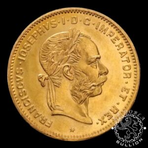 Moneda de Oro 4 Florines 10 Francos - Reacuñación - Austria - Anverso