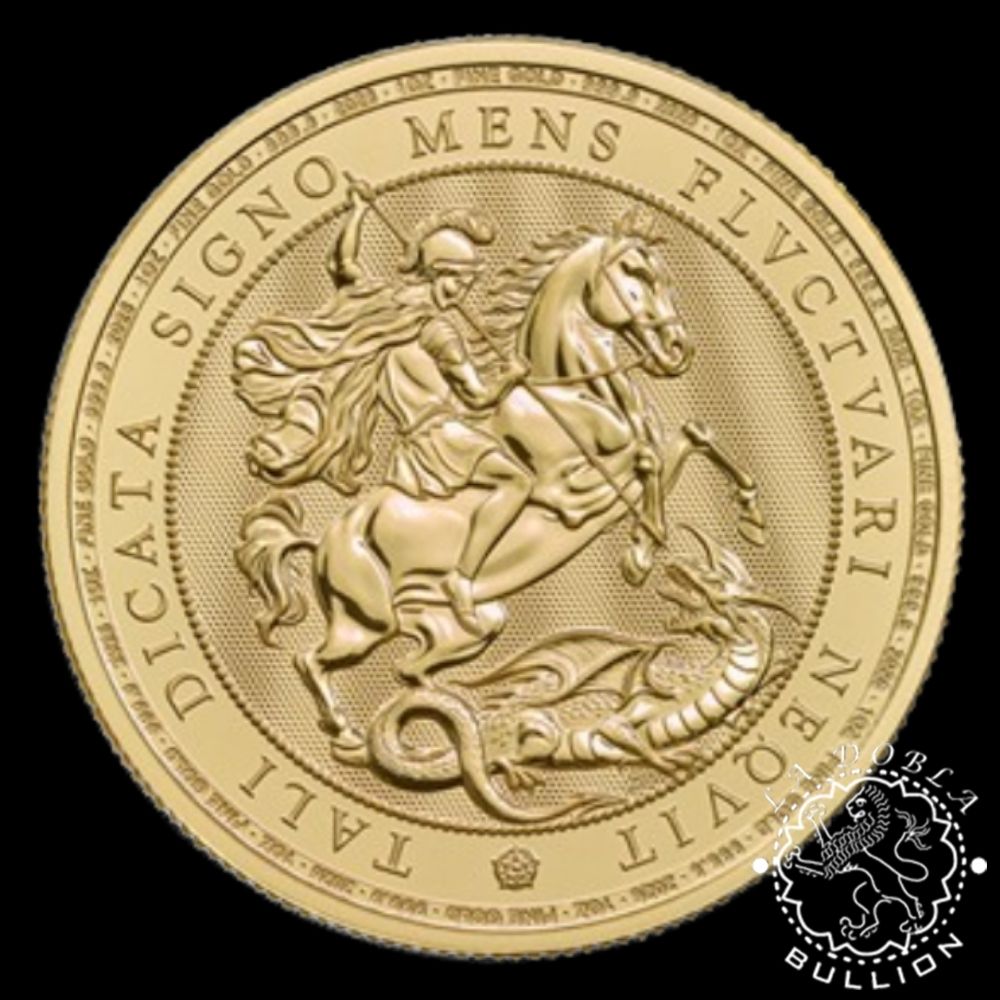 Moneda de Oro St. George & The Dragon 1 oz BU - Reino Unido - 2026 - Anverso