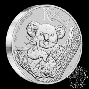 Moneda de Plata Koala 1 kg BU - Australia - 2026 - Reverso