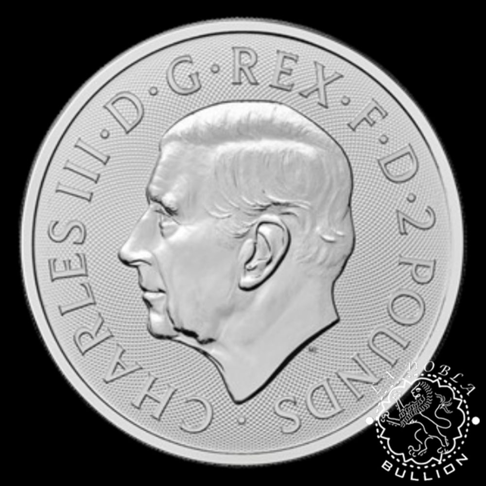 Moneda de Plata St. George & The Dragon 1 oz BU - Reino Unido - 2026 - Anverso