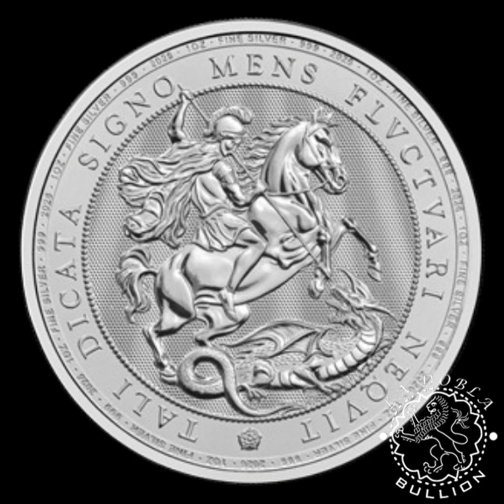 Moneda de Plata St. George & The Dragon 1 oz BU - Reino Unido - 2026 - Reverso