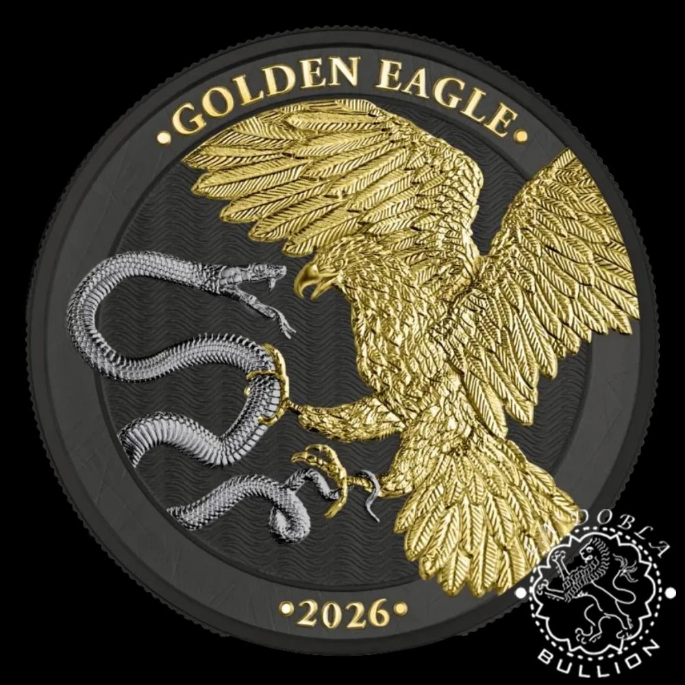 Moneda de Plata Golden Eagle Limited Edition 1 oz BU - Malta - 2026 - Reverso