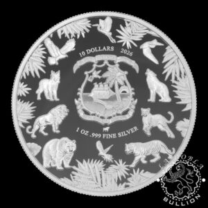 Moneda de Plata Wild Essence Oso Polar 1 oz Proof - Liberia - 2026 - Anverso
