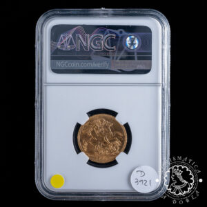 Moneda de Oro Soberano Jorge V - 1912 - NGC AU58