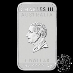 Lingote-Moneda de Plata Dragón Rectangular 1oz BU - Australia - 2026 - Anverso