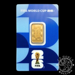 Lingote de Oro FIFA World Cup (Mundial de Fútbol) 2026 5 g - PAMP - Blister Delante