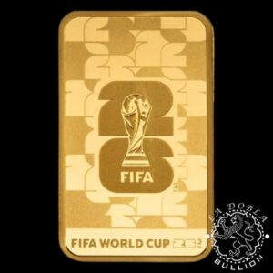 Lingote de Oro FIFA World Cup (Mundial de Fútbol) 2026 5 g - PAMP - Lingote Delante
