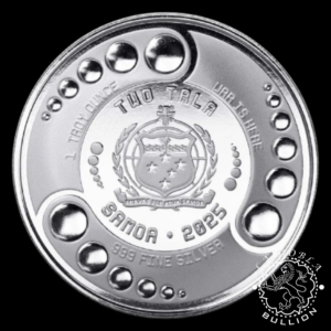 Moneda de Plata Alien Architects 1 oz BU - Samoa - 2025 - Anverso