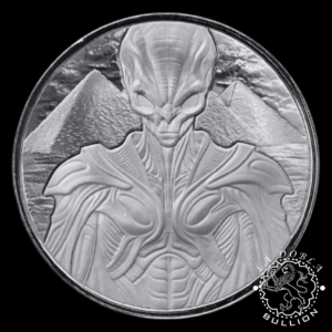 Moneda de Plata Alien Architects 1 oz BU - Samoa - 2025 - Reverso