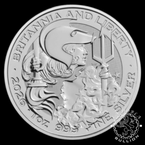 Moneda de Plata Britannia & Liberty 1 oz Bullion - Reino Unido - 2026 - Reverso