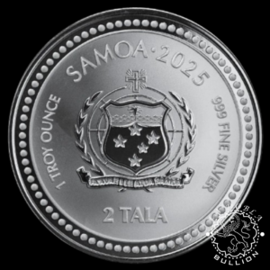 Moneda de Plata Caballito de Mar 1 oz BU - Samoa - 2025- Anverso