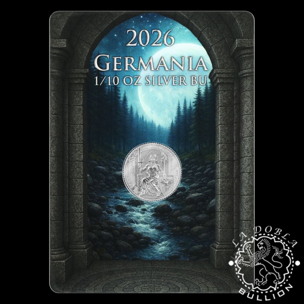Moneda de Plata Germania 110 oz BU - Germania - 2026 - Coincard Delante