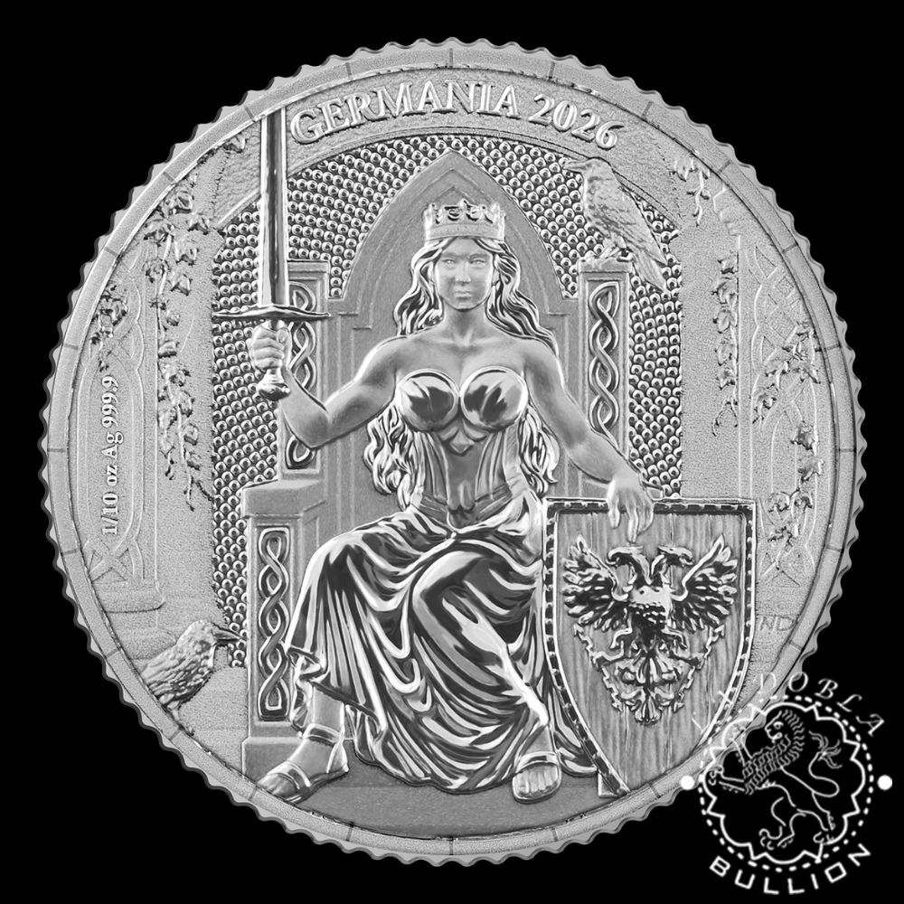 Moneda de Plata Germania 110 oz BU - Germania - 2026 - Reverso
