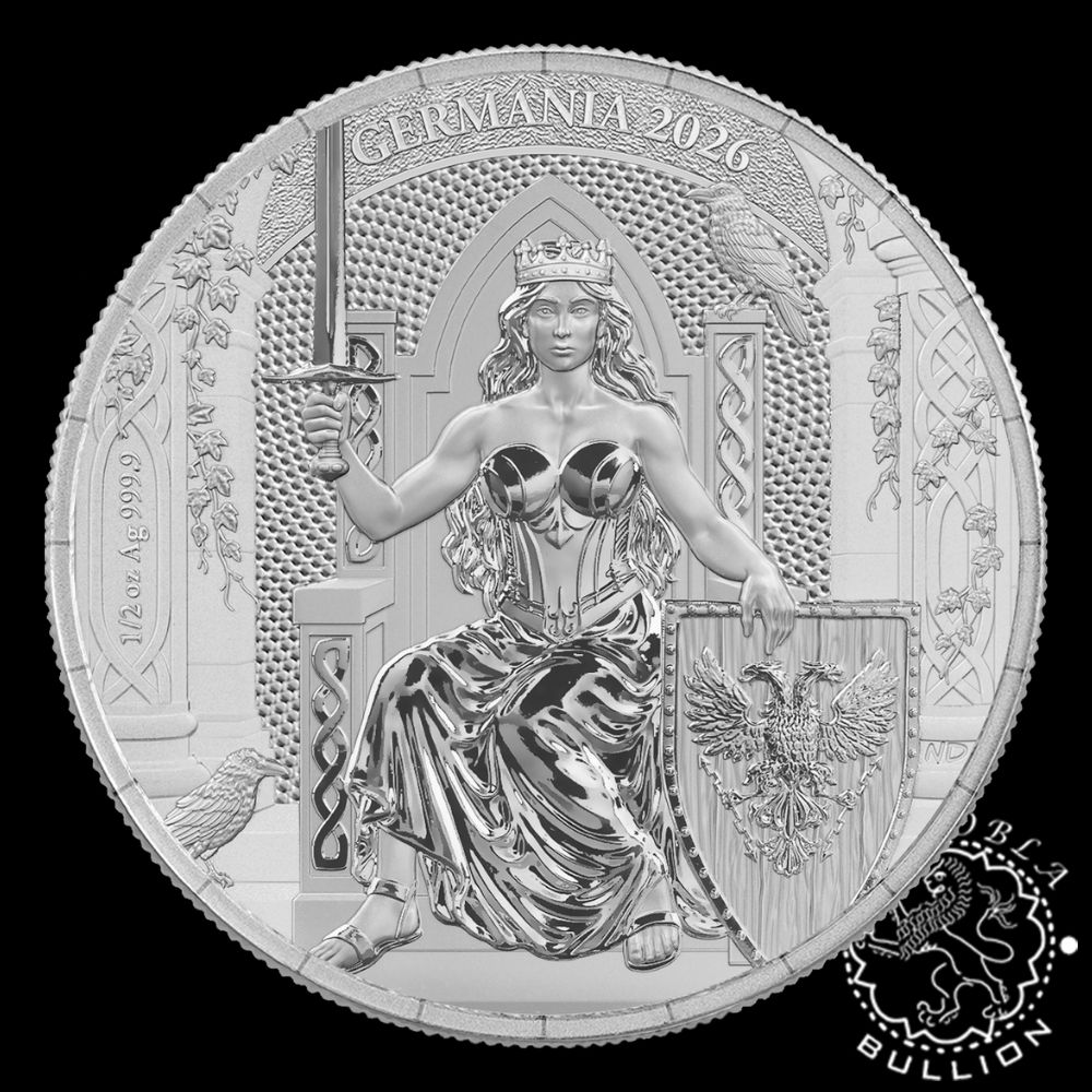 Moneda de Plata Germania 12 oz BU - Germania - 2026 - Reverso