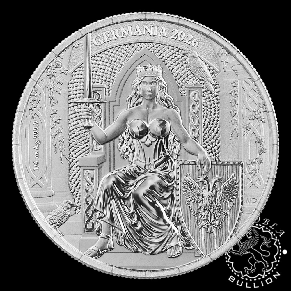 Moneda de Plata Germania 14 oz BU - Germania - 2026 - Reverso