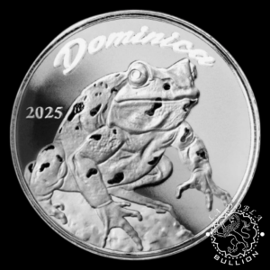 Moneda de Plata Serie EC8 Mountain Chicken 1 oz BU - Dominica - 2025 - Reverso