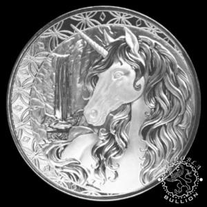 Moneda de Plata Unicornio 1 oz BU - Fiji - 2025 - Reverso