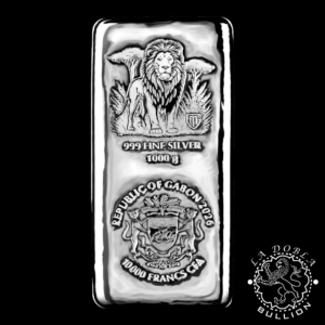 Lingote-Moneda de Plata Savanna Spirits Lion 1.000 g - Gabón - 2026 - Reverso