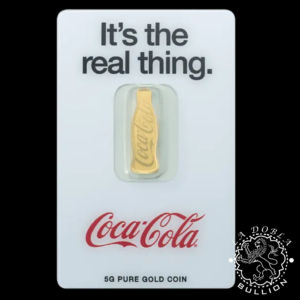 Lingote de Oro 140 Aniversario Coca Cola 5 g - PAMP - Blister Delante